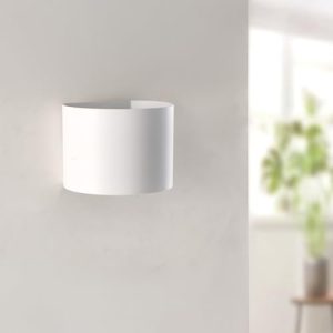 M Ledme – Aplique de Pared Led White Round 12W, IP54, temperatura luz regulable CCT, luz exterior impermeable blanco, ideal para jardín, patio, fachada