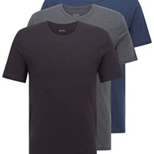 BOSS T-Shirt RN 3P CO Camiseta para Hombre, Azul (Open Blue 497), S