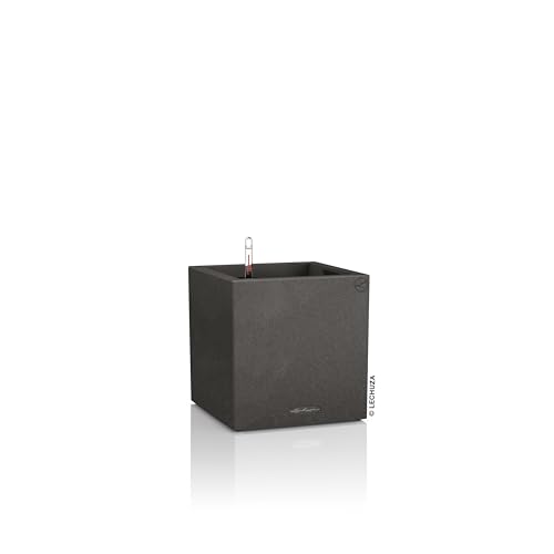 LECHUZA Canto Stone 40 Low Grafito Negro 13722