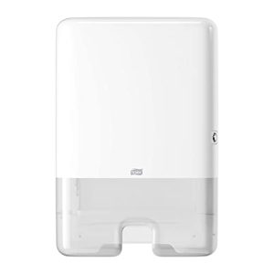 Tork 552000 Dispensador de toallas de mano entre plegadas, compatible con el sistema de Tork H2, Blanco, Large