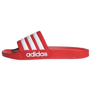 adidas Adilette Comfort Slides, Zuecos Unisex adulto, Vivid Red Cloud White Vivid Red, 46 EU