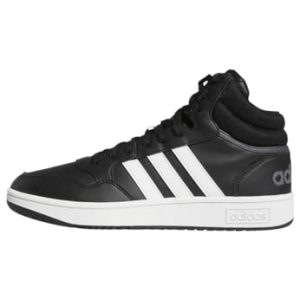 adidas Hoops 3.0 Mid Lifestyle Basketball Classic Vintage Shoes, Zapatillas Hombre, Core Black Cloud White Grey Six, 42 EU
