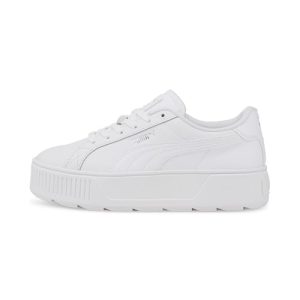 PUMA Women Karmen L Sneakers, Puma White-Puma White-Puma Silver, 36 EU