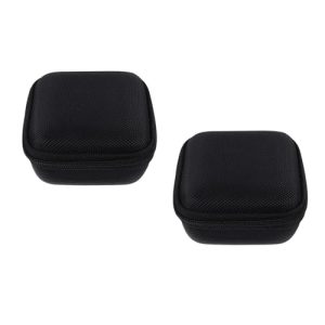 IMIKEYA Caja De 2 Auriculares Y Auriculares De PC – Caja De Almacenamiento De con Cremallera con Cremallera Hardshell con La Bolsa De Dispositivos Electrónicos De Altavoces De