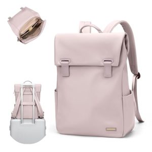 GOLF QUALITY Mochila Escolar Para Mujer, Portatil 15,6 Pulgadas, Universidad Oficina Trabajo, Viaje Cabina Avion, Antirrobo, Albaricoque