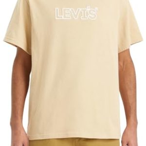 Levi’s Ss Relaxed Fit Tee Camiseta, Corded Headline Safari, M Hombre