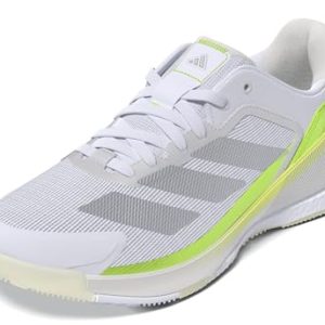 Adidas Mujer Crazyquick Boost Padel Shoes, Cloud White/Zero Metalic/Lucid Lemon, 42 EU