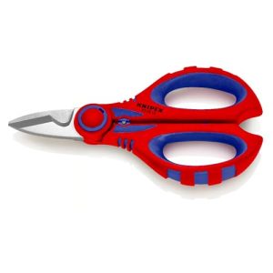 KNIPEX Tijeras para electricistas con fundas multicomponentes, reforzadas con fibras de vidrio 160 mm, 95 05 10 SB