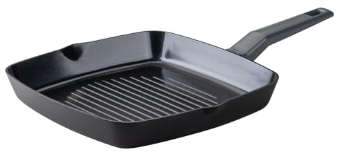 Fackelmann Statement Sartén Grill 28cm, de Aluminio Reciclado con Revestimiento Cerámico, Antiadherente, Estructura Estriada, Resistente al Calor, Apta para Todos los Tipos de Cocina