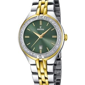 Festina Reloj Mujer Analógico de Acero Inoxidable 316l Multi – Movimiento de Cuarzo – Cristal Mineral de Alta Resistencia – Resistente al Agua 5 ATM – Calendario F16868/4 – Mademoiselle