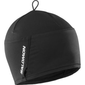 Salomon Winter Training Gorro Esqui Senderismo Snowboard Correr para Unisexo Tejido Antitranspirante con Ranura para Gafas, Protege del Frío, para Actividades al Aire Libre, Negro, Talla Unica