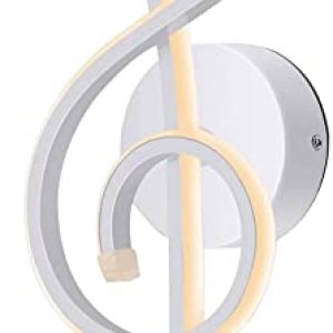 KAWELL Creativo Moderno Lámpara de Pared LED Luz de Pared Interior Lámpara LED de 22W Minimalista Aluminio de Decoración del Arte para Dormitorio, Sala de estar, Café, Pasillo, 3000K Blanca