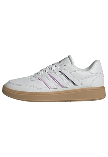 adidas Courtblock Shoes, Zapatos Mujer, Crystal White Crystal White Aurora Plum, 42 EU