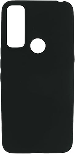 Movilear Funda Carcasa de Silicona Líquida para TCL 20R 5G, Interior de Microfibra Antigolpes Protección Gel Ultra Suave de Goma a Prueba de Choques y Arañazos FSUA (Negro)
