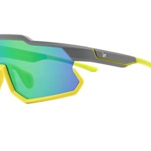 Surf Monkey Gafas de sol deportivas Hombre/Mujer – TR90 – Gafas Ligera para Bicicleta y deportes al Aire Libre (Oscuro) (Amarillo)