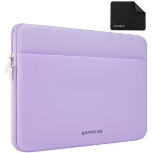 RAINYEAR Funda para portátil de 14 Pulgadas para Lenovo Thinkpad IdeaPad de 14 Pulgadas, MacBook Air 15,3 2025 2024 2023 M4 M3 M2, HP DELL Acer Chromebook de 14 Pulgadas, Mac Pro 15, Púrpura