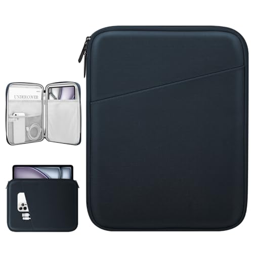 Dadanism 13 Pulgadas Protectora Bolsa Funda Tableta para iPad Pro 13" M4 2024, iPad Air 13" M3 M2, iPad Pro 12,9",Galaxy Tab S10+/S10 Plus/S9 FE+/S9 FE Plus/S9+/S9 Plus 12,4",Tab P12 12,7",Índigo