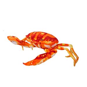 YARNOW Juguete de Peluche Cangrejo Simulado de Almohada de Marina para Decoración para Hogar y Aprendizaje de Animales Acuáticos