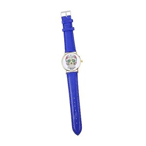 Holibanna Relojes De Moda para Mujer Reloj De Cuarzo Cuadrado De Negocios Reloj De Pulsera con Calavera para Mujer Reloj De Pulsera Punk con Correa De Cuero