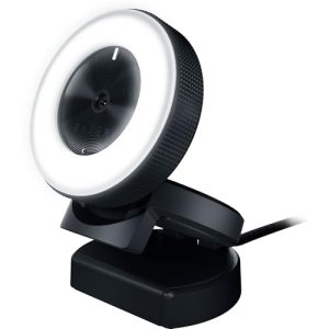Razer Kiyo – Cámara de transmisión con anillo de luz (cámara web USB, vídeo HD 720p, 60 FPS, compatible con Open Broadcaster Sofware, Xsplit, autofoco, clip de cámara, conexión para trípode) Negro