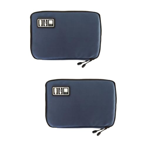 OSALADI 2piezas Bolsa De Almacenamiento para Cables y Accesorios Electrónicos Organizador De Viaje para Gadgets Marino