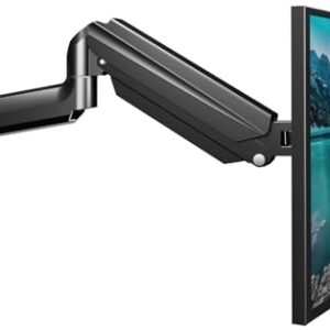 suptek Soporte Pared Monitor para Pantallas de 13 a 32 Pulgadas LED/LCD/OLED, Brazo Monitor de Resorte de Gas, VESA 75/100 mm hasta 9 kg, Giratorio de 360° & Inclinación, Altura Regulable(WM01A)