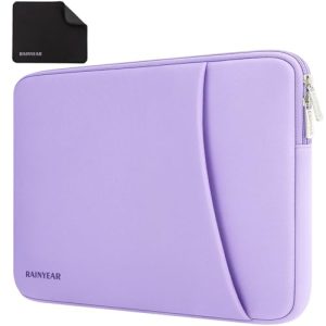 RAINYEAR Funda para portátil de 14 Pulgadas para Lenovo Thinkpad IdeaPad de 14 Pulgadas, MacBook Air 15,3 2025 2024 2023 M4 M3 M2, HP DELL Acer Chromebook de 14 Pulgadas, Mac Pro 15, Negro