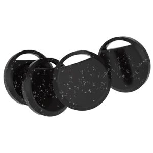 RSH Android Smart Tracker Tag, Tracker Compatible con Google Find Hub App (Sólo Android), Localizador Bluetooth, Rastreador para Llaves, Cartera, Equipaje, Impermeable IP68, 4 Negro