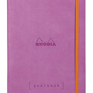 Clairefontaine Rhodiarama goalbook cuaderno 240 páginas numeradas marfil Dot de puntos A5 90 G LILA
