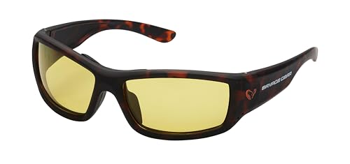Savage Gear Savage2 Gafas de sol flotantes polarizadas - Lentes UV400 TAC para pesca, navegación, kayak y deportes al aire libre, antideslumbrante, antivaho, amarillo F