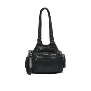MISAKO Horacia bolso de hombro con asa bandolera ED. Mujer – Horacia Negro 22 X 32 X 12 cm