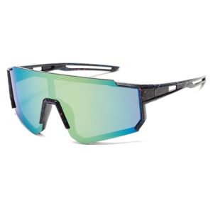 TOFBS Gafas de Ciclismo Polarizadas Niños Deportivas Adolescentes Gafas de Ciclismo Running Protección UV 400 Gafas de Sol para Deportes al Aire Libre(Negro)