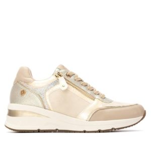 XTI – Zapatilla Mujer Beige – Calzado Cómodo y Versátil – Moda Casual – Modelo 14422302 (Talla 39)