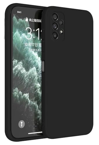 Topme Funda para Samsung Galaxy A53 5G (6.5" Inches) Carcasa Caja Case Estuche, Funda Protectora de Piel de Silicona TPU - Negro