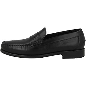 Geox U New Damon B, Mocasines Hombre, Negro, 42.5 EU