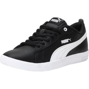 PUMA Women Puma Smash Wns v2 L Sneakers, Puma Black-Puma White, 39 EU