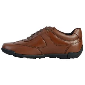 Geox U Edgware A, Sneakers Hombre, Marrón Cognac, 44 EU