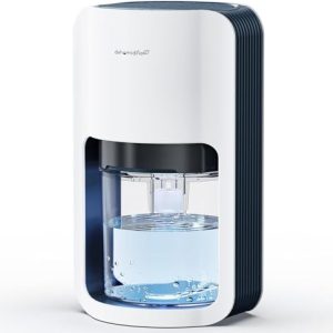 NAVIROX Deshumidificador 1200ml Portátil Deshumidificador automático de apagado y descongelamiento
