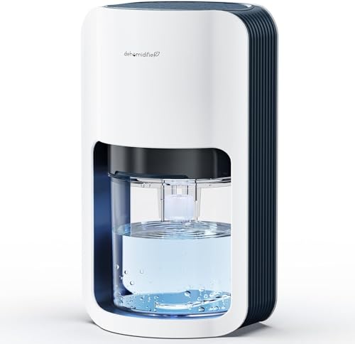 NAVIROX Deshumidificador 1200ml Portátil Deshumidificador automático de apagado y descongelamiento