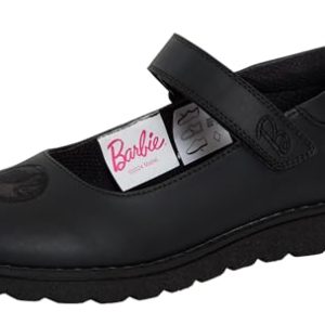 Barbie Zapatos Escolares para niñas Negros UK 12 Niño