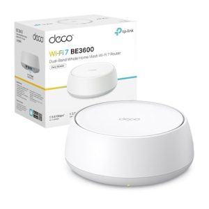 TP-Link Deco BE3600 (1-Pack) – WiFi 7 Mesh de Doble Banda hasta 6.6 Gbps, 2 × Puerto 1G, Ideal para casa Grande, Streaming 8K, Juegos y Red Estable con AI Mesh