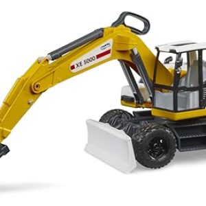 bruder 03413 – Excavadora de ruedas – Vehículos 1:16, Excavadoras de juguete, Excavadoras de arena, Excavadoras para niños