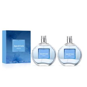 AGUA DE LUNA – Original Pack de 2 x 100 ml, Colonia Mujer, Perfume en Formato Spray, Eau de Toilette Natural y Femenina, Aroma Floral, Fragancia Fresca y de Larga Duración