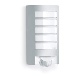 Steinel L 12 657711 – Lámpara Sensor de Exterior con 180° Detector de Movimiento y MAX. 10 m Alcance, Aplique de Exterior con Potencia de máx. 60 vatios, iluminación con Cubierta de Aluminio