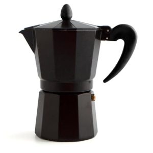 Quid Black Coffee Cafetera Alumunio 9 Tazas Negro
