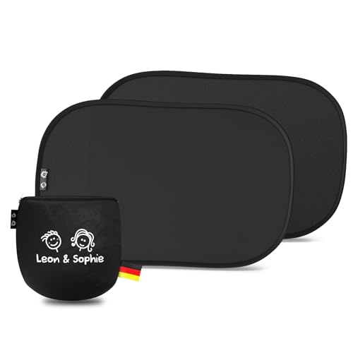 Parasol Coche Bebé - PROTECCIÓN UV CERTIFICADA UPF50+ - Material de Primera Calidad gsm 105 - Certificado DEKRA - Parasol Lateral Coche - Ventana Trasera Coche - Máxima protección UV