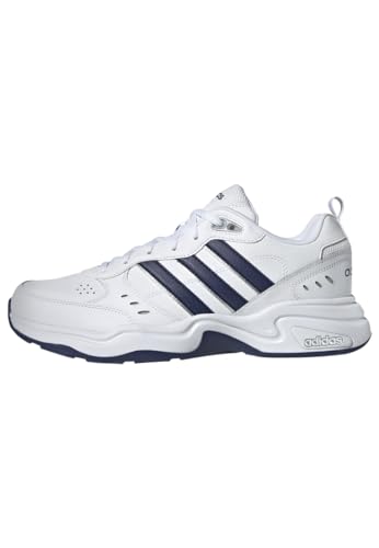 adidas Strutter Shoes, Zapatillas Hombre, Cloud White Dark Blue Matte Silver, 42 2/3 EU