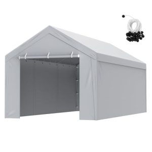 VEVOR Tienda Inflable de 8,5 x 4,6 x 3 m, Tienda de Campaña para Coche con Sistema de Filtro de Aire y 2 Sopladores, para Garaje de Motocicletas, Estación de Trabajo de Pintura Automática y Más