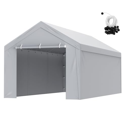 VEVOR Tienda Inflable de 8,5 x 4,6 x 3 m, Tienda de Campaña para Coche con Sistema de Filtro de Aire y 2 Sopladores, para Garaje de Motocicletas, Estación de Trabajo de Pintura Automática y Más