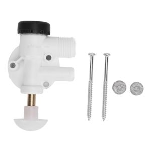 Buachois 385314349 Kit de válvula de Inodoro RV, Kit de Repuesto de válvula de Agua de Inodoro RV para Inodoro con Descarga de Pedal Sealand Traveler y VacuFlush